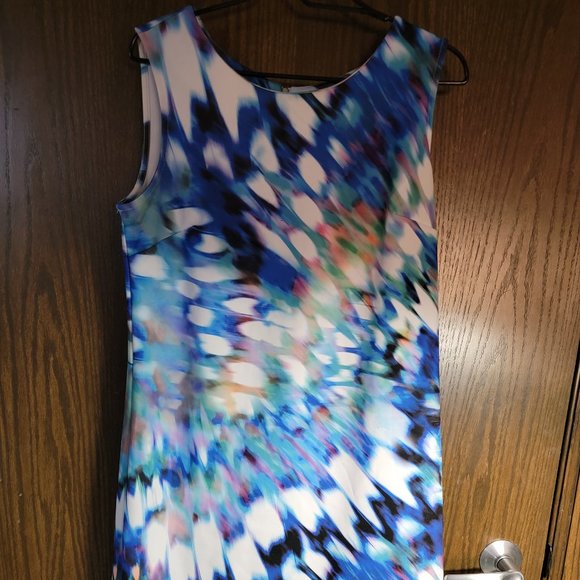 Calvin Klein 2XL Scuba Print Dress - Missing Size and Label Tag - Picture 1 of 11